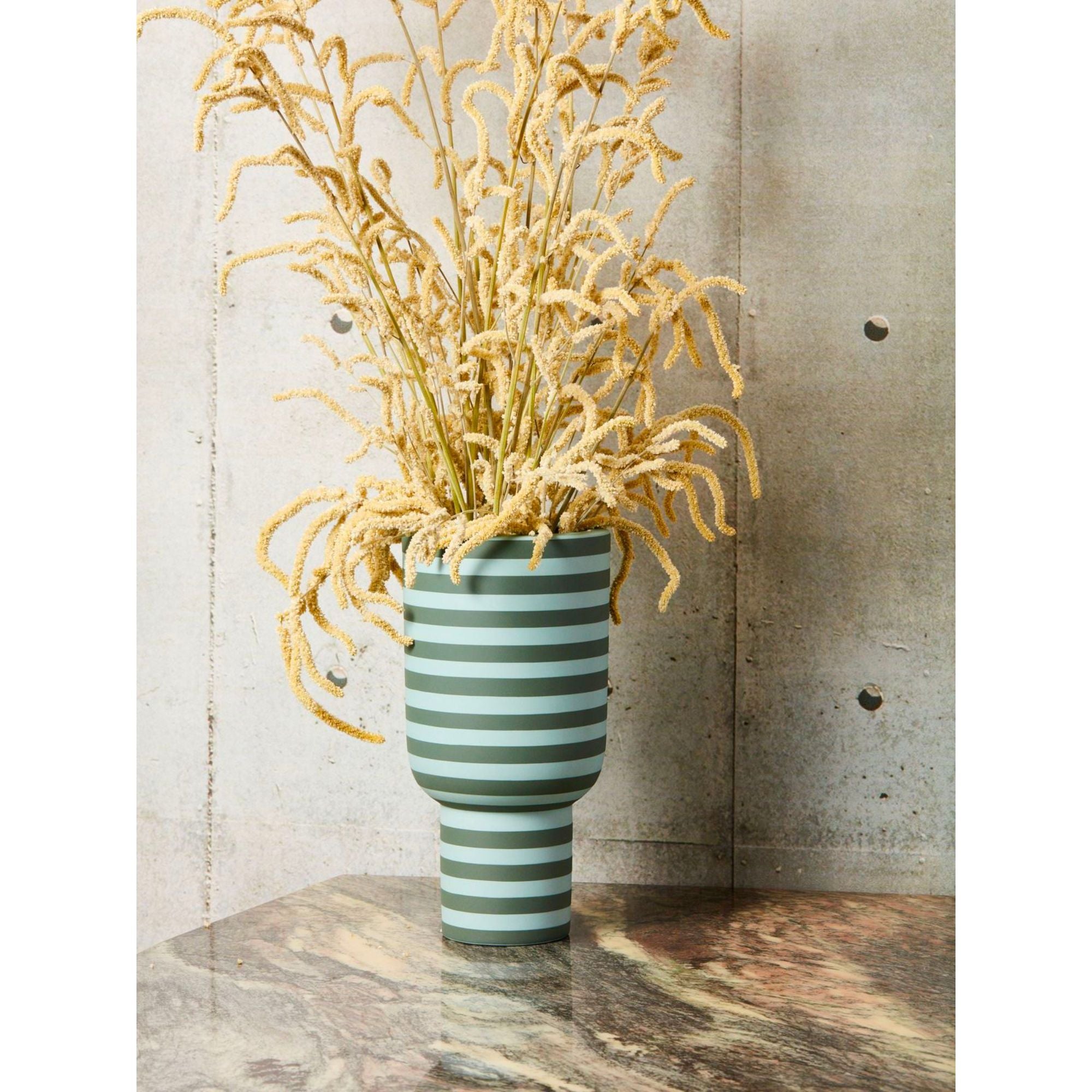 Vază Varia verde pal/verde închis