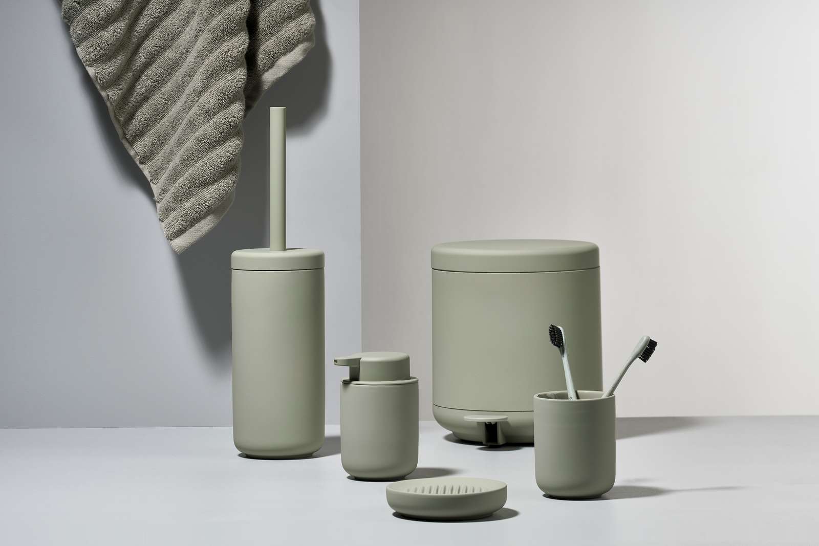 Zone Ume Soap Dish Eucalyptus Green