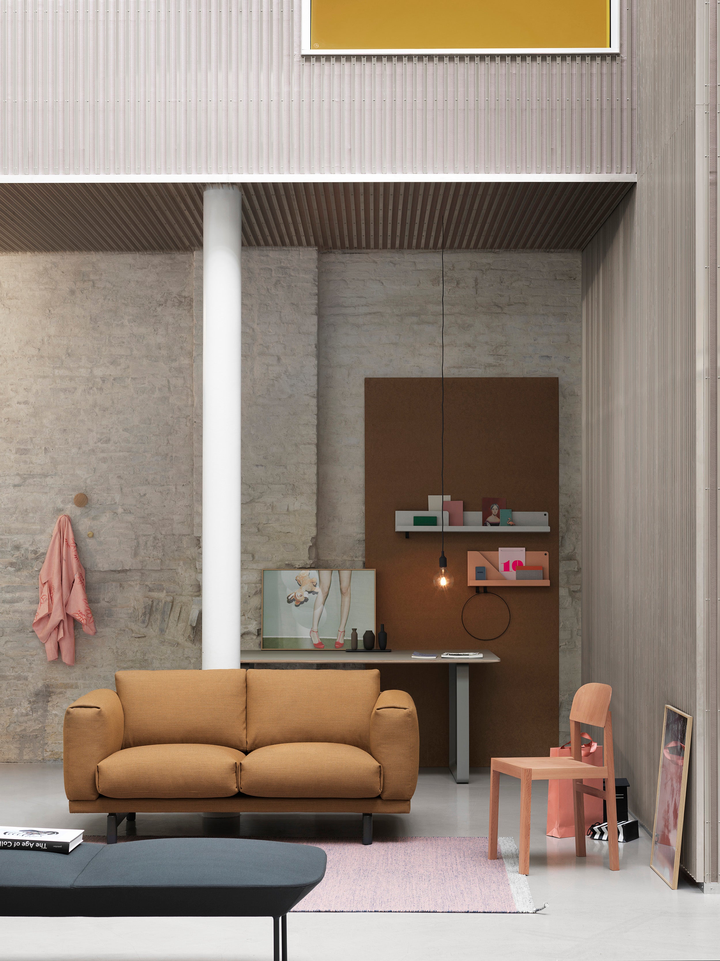 Folded Shelves 96 x 13 cm - Grey
