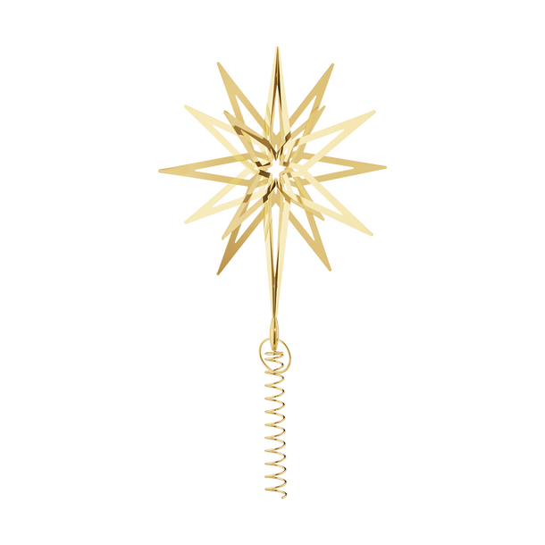 Large Lyra Top Star, Gold Plated