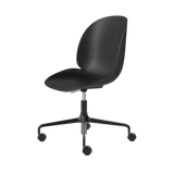 Beetle Meeting Chair - Un-Upholstered, Height adjustable 4-star base w. castors