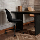 Beetle Meeting Chair - Un-Upholstered, Height adjustable 4-star base w. castors