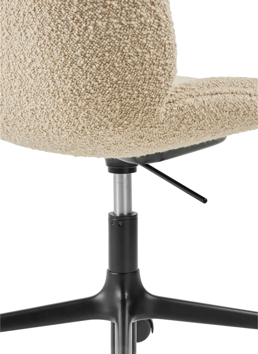 Scaun de birou Beetle, Complet Tapitat, Inaltime reglabila - Baza 4 Star cu roti