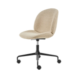 Beetle Meeting Chair - Fully Upholstered, Height adjustable 4-star base w. castors