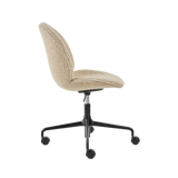 Beetle Meeting Chair - Fully Upholstered, Height adjustable 4-star base w. castors