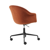 Bat Meeting Chair - Fully Upholstered, Height adjustable 4-star base w. castors