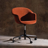 Bat Meeting Chair - Fully Upholstered, Height adjustable 4-star base w. castors