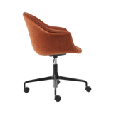 Bat Meeting Chair - Fully Upholstered, Height adjustable 4-star base w. castors