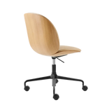 Beetle Meeting Chair - Front Upholstered, Height adjustable 4-star base w. castors