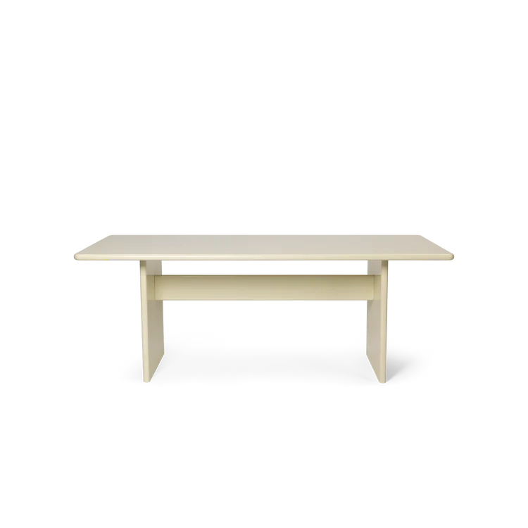 Rink Dining Table - Eggshell