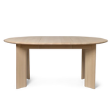 Bevel Table Extendable - White Oiled Beech