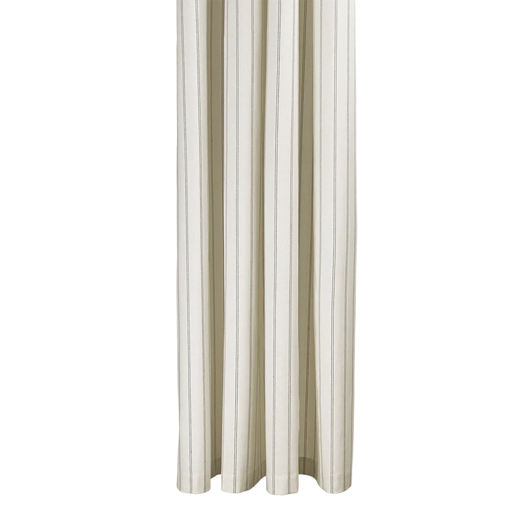 Chambray Shower Curtain - Off-white/Chocolate