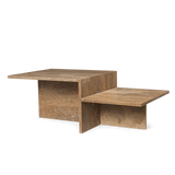 Distinct Coffee Table - Dark Brown Travertine