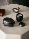 Coot Paper Weight Antique Aluminium