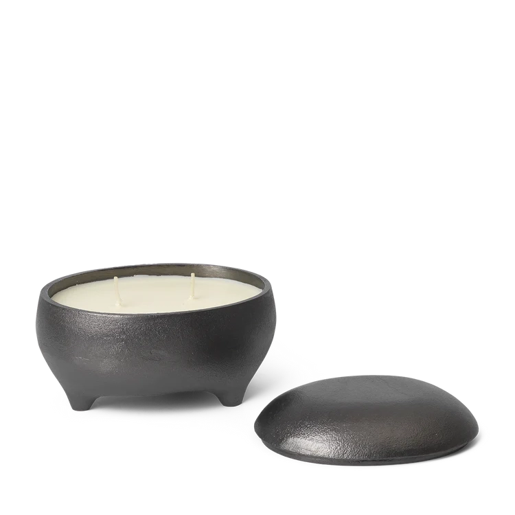 Evoke Twin Candle Blackened Aluminium