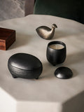 Evoke Twin Candle Blackened Aluminium