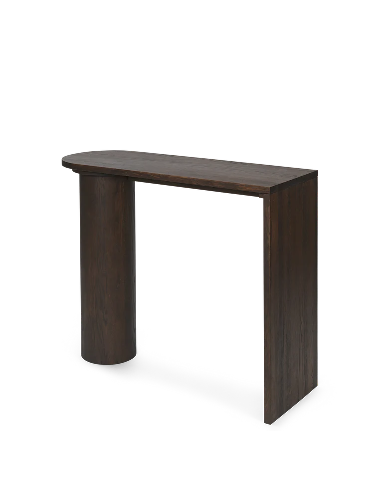 Pylo Console Table - Dark Stained Oak