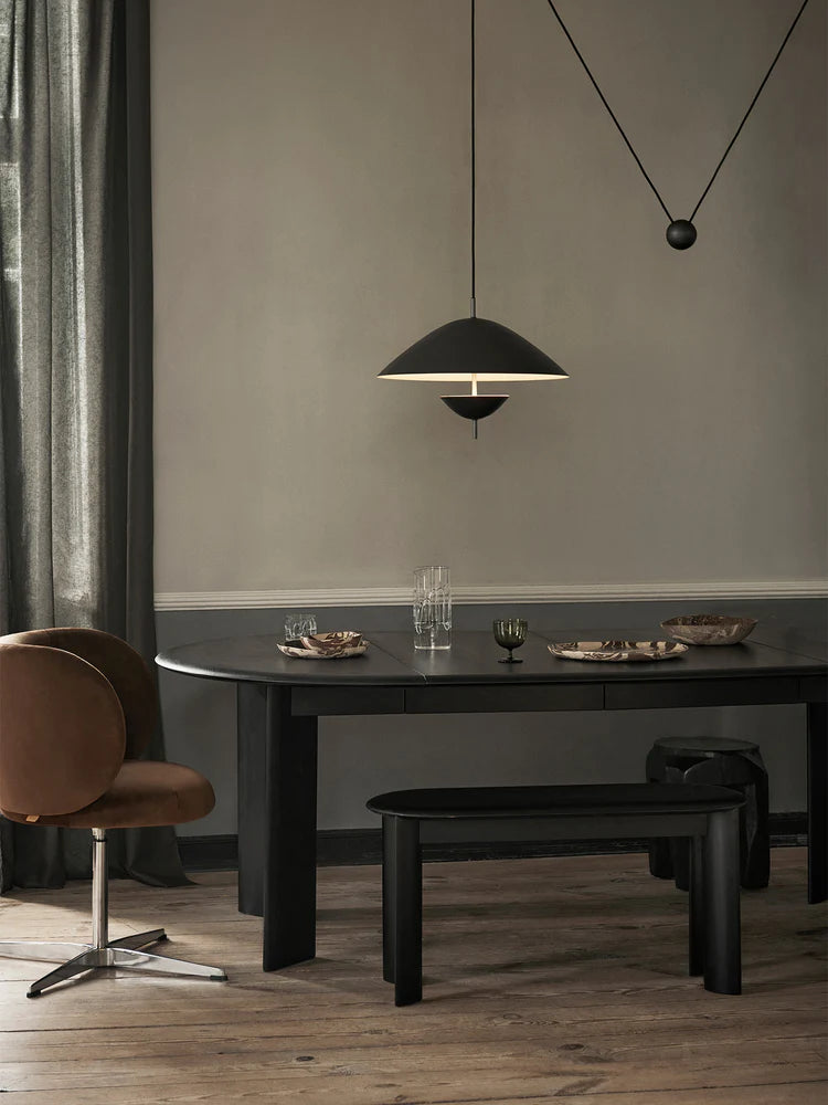 Masă Bevel Extensibilă - Lemn de fag negru