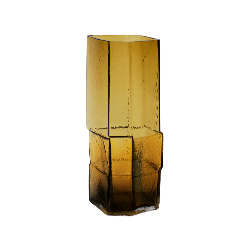 Muro Vase - H30 - Recycled Amber