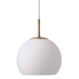Ball Glass Pendant Lamp Opal White