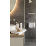 Rim Towel Rail Double - White