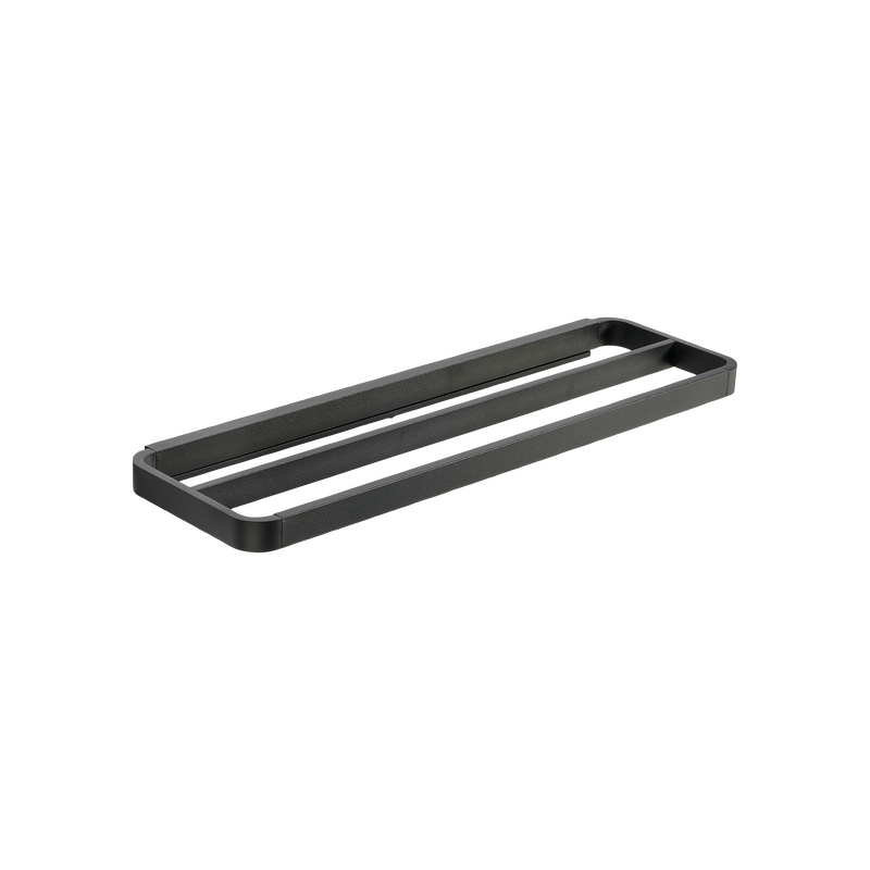 Rim Towel Rail Double - Black