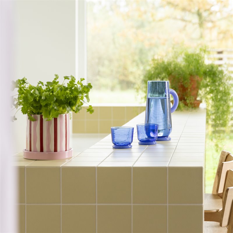 Pahare Glass dew blue - Set de 2