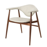 Masculo Dining Chair Fully Upholstered - Wood Base