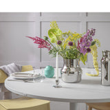 Dorotea Vase H19 - Glossy Steel