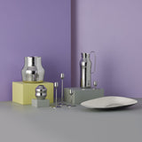 Dorotea Vase H10 - Glossy Steel