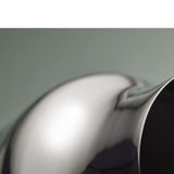 Dorotea Vase H19 - Glossy Steel