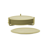 Singles Coasters - Leek Green