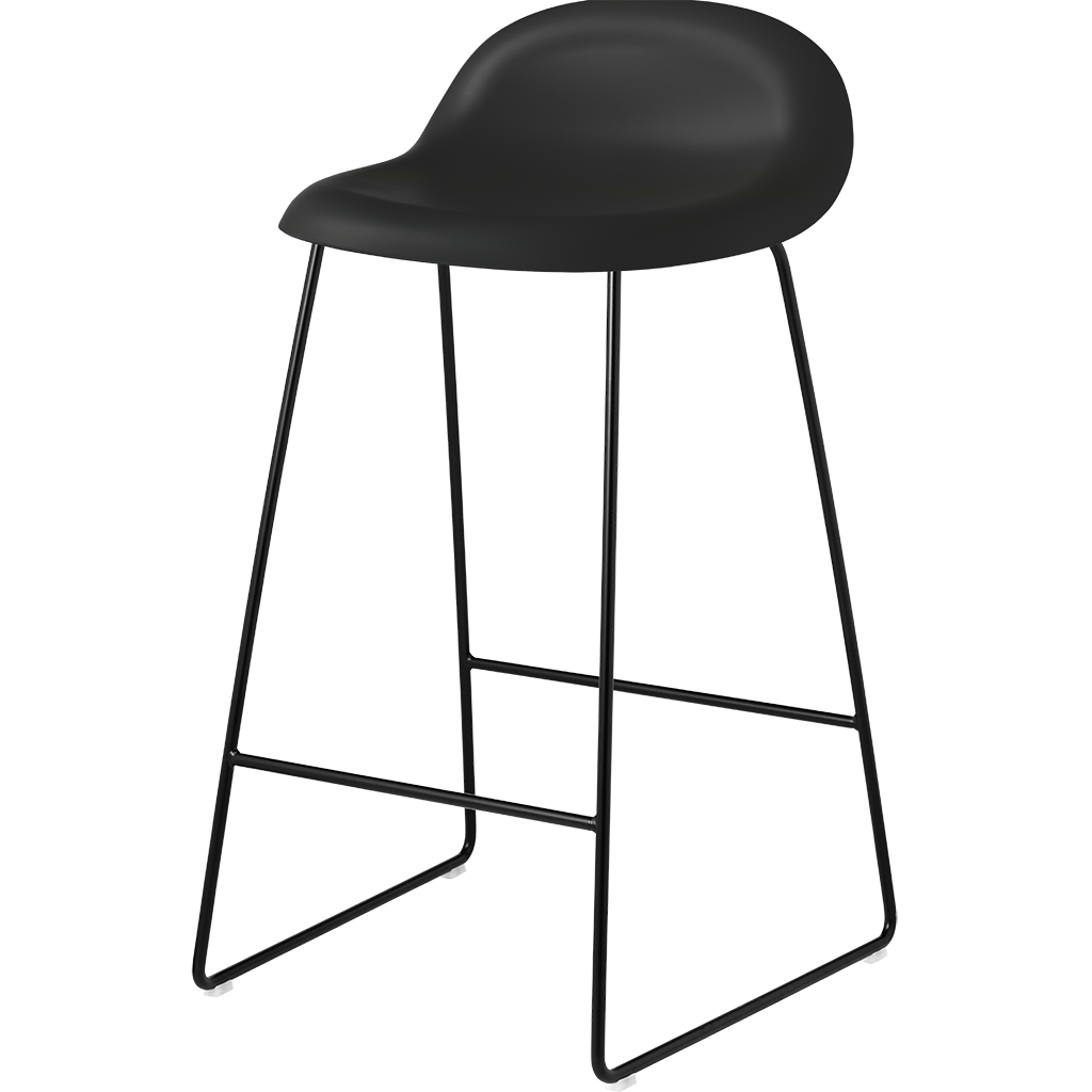 GUBI 3D Counter Stool Un-Upholstered