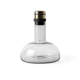 Wine Breather Carafe, Original - Smoked Glass, Brass Lid