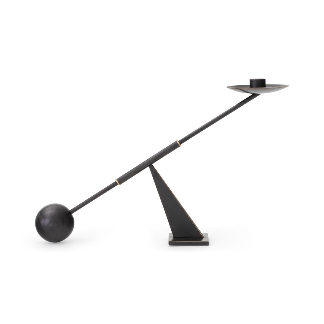 Interconnect Candle Holder Small - Bronzed Brass