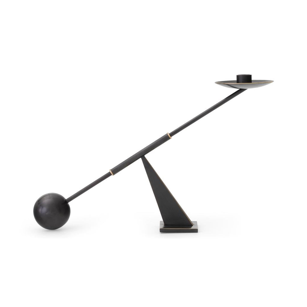 Interconnect Candle Holder Small - Bronzed Brass