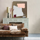 Abstract Painting Mustard/Nude