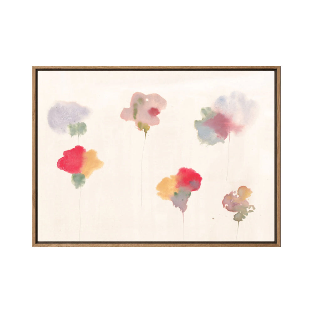 Canvas Ana Frois, Sketch of Flowers 02 Ana Frois, Oak wood frame