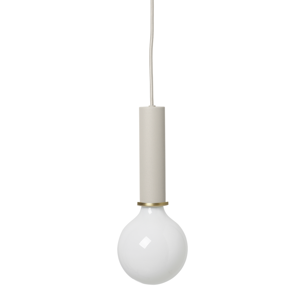 Socket Pendant High - Light Grey
