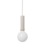 Socket Pendant High - Light Grey