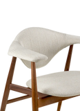 Masculo Dining Chair Fully Upholstered - Wood Base