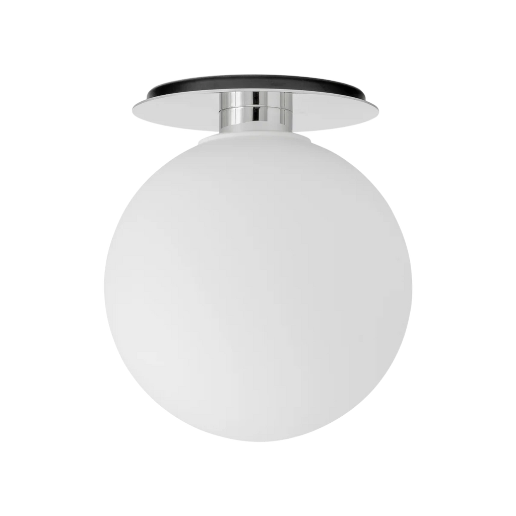 TR Bulb, Ceiling/Wall Lamp - Polished steel / Matte Bulb