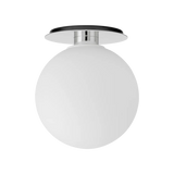 TR Bulb, Ceiling/Wall Lamp - Polished steel / Matte Bulb