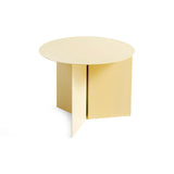 Round Slit Side Table - Light Yellow