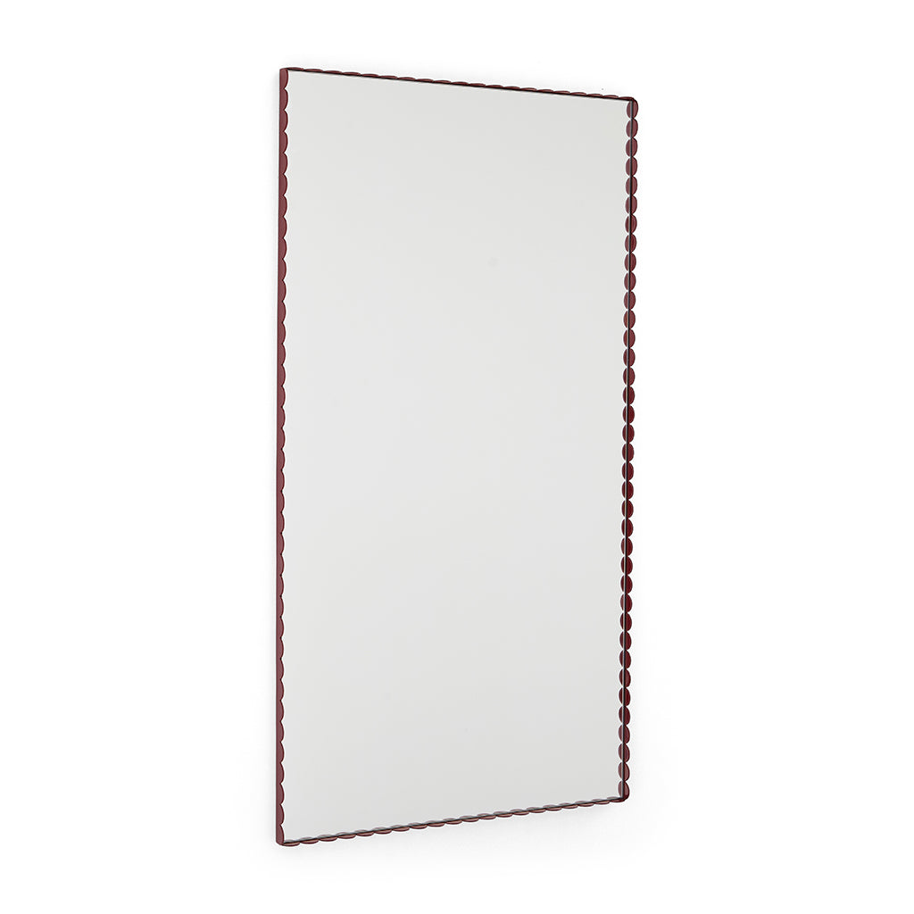 Arcs Mirror Rectangle L - Burgundy