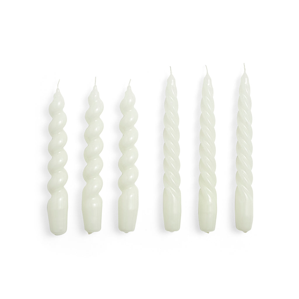 Candle Small Mix 6 Pcs - Off-White