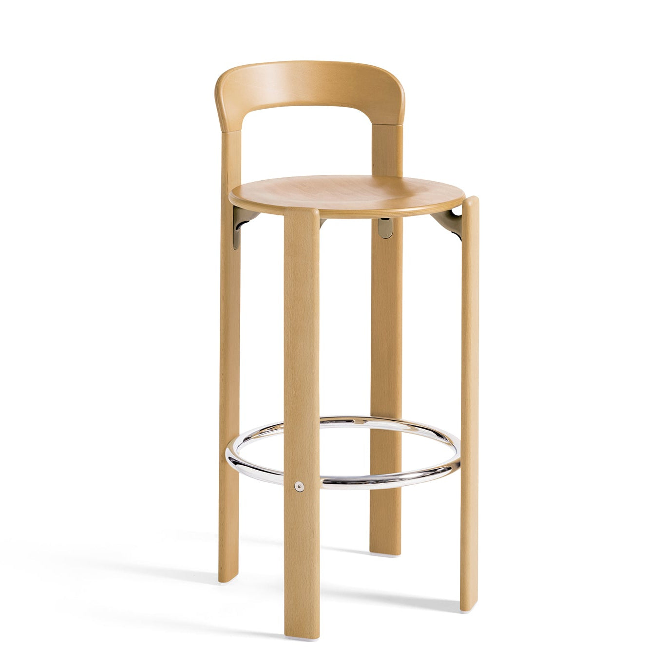 Rey Bar Stool H75 - Golden Beech