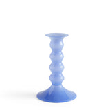 Wavy Candleholder Medium - Jade, light blue