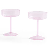 Tint Coupe Glass Set of 2 - Pink