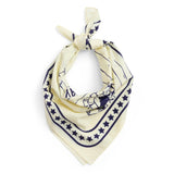 HAY Dogs Scarf (Recycled) - Off-white with blue